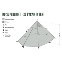 DD SuperLight - XL - Pyramid Tent - Piramis sátor