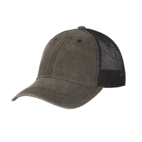 Helikon-Tex Plain Trucker Cap baseball sapka -  Dirty Washed Cotton - Dirty Washed Black / Black A