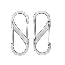 NITE IZE #1 S karabiner ( max 2.2 kg) - 2db Ezüst