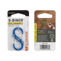 NITE IZE S-Biner alumínium S ( dupla) karabiner #2 - kék 