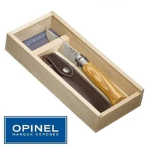 Opinel No.8 Díszdobozos Olajfa markolatú bicska