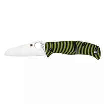 Spyderco Caribbean G-10 Black/Yellow Sheepfoot 