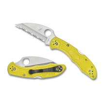 Spyderco Salt FRN Yellow Wharncliffe Spyderedge