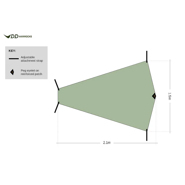 DD SuperLight - Bikepacker Groundsheet