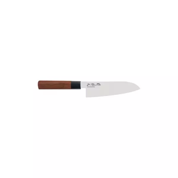 Kai Seki Magoroku Red Wood Santoku szakácskés  (17 cm)