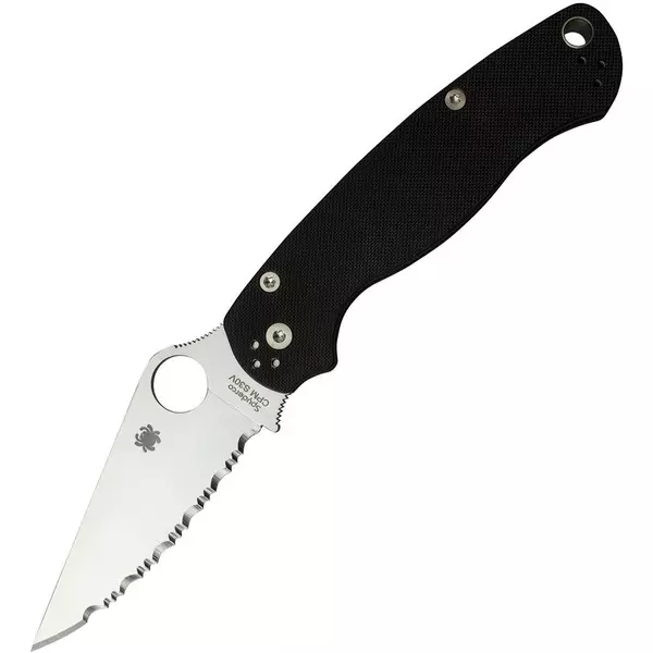 Spyderco Para Military 2 G-10 Black - Spyder edge